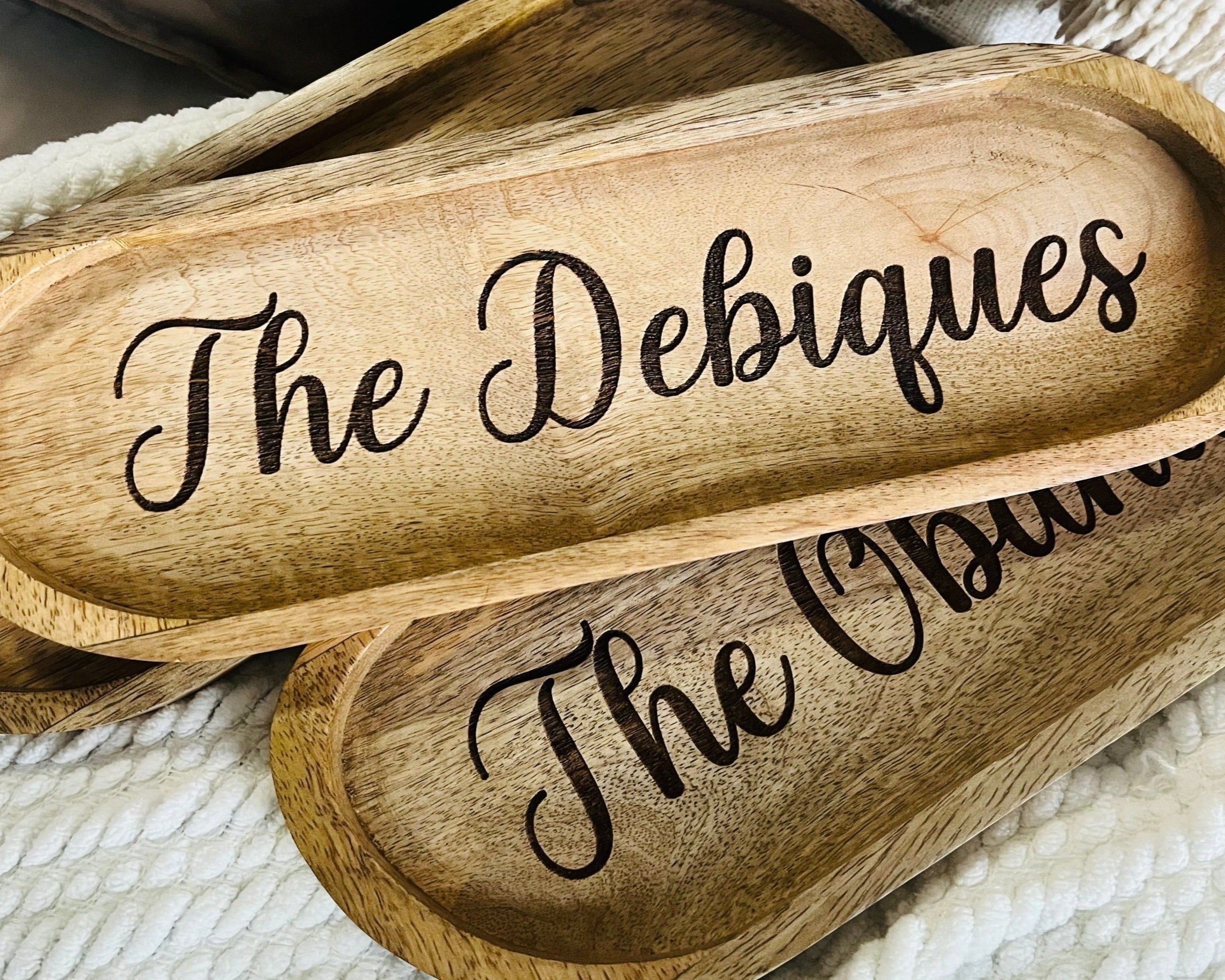 Engraved Wooden Tray